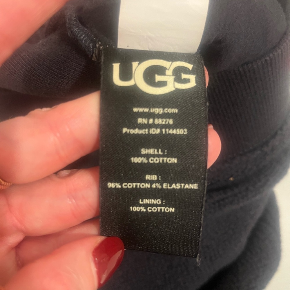 UGG Women's Sofiana Black Terry Joggers- Small - Picture 9 of 9